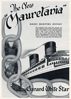 Liner Prints: Advertisement for RMS Mauretania
