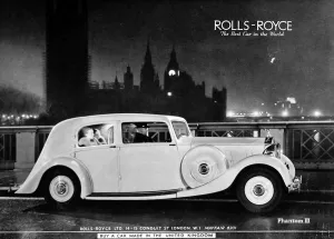 Houses Prints: Advertisement for Rolls Royce Phantom II