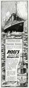 Ross Prints: Advert for Rosss Belfast Ginger Ale 1911
