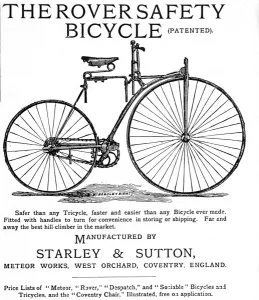 Works Prints: Advertisement for the Rover Safety Bicycle, 1885