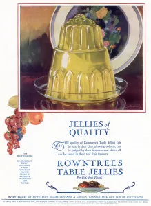 Table Prints: Advert for Rowntree's table jelly 1927