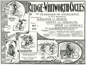 Leisure Prints: Advert for Rudge Whitworth Cycles 1895