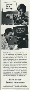 Bond Prints: Advert for Saving Bonds for your childrens future 1942