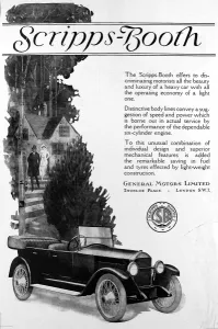 Stairs Prints: Advertisement for Scripps-Booth car