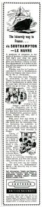 Ship Prints: Advertisement for Southern British Railways 1957