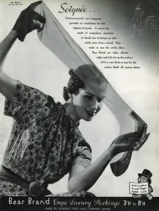 Images Dated 2nd May 2012: Advert for Stockings by Bear Brand 1937