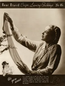 Images Dated 2nd May 2012: Advert for Stockings by Bear Brand 1937