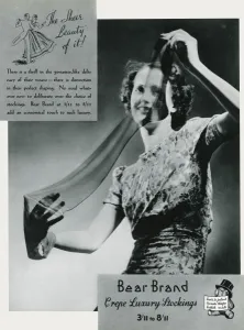 Images Dated 2nd May 2012: Advert for Stockings by Bear Brand 1937