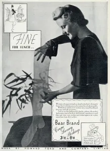 Images Dated 2nd May 2012: Advert for Stockings by Bear Brand 1937