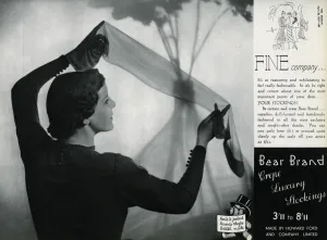 Images Dated 2nd May 2012: Advert for Stockings by Bear Brand 1937