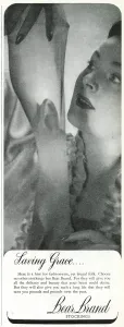 1937 Prints: Advert for Stockings by Bear Brand 1941