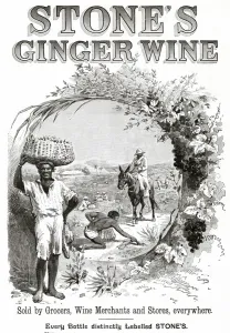 Stone Prints: Advertisement for Stones Ginger Wine. Date: 1893