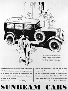 Images Dated 4th April 2004: Advertisment for Sunbeam Cars