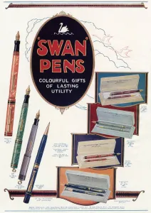 Cases Prints: Advert for Swan pens 1929