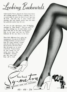 Legs Prints: Advert for Symetra Bear Brand stockings 1939