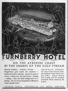 Scottish Prints: Advertisement for Turnberry Hotel, Girvan, Scotland
