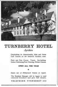 Scottish Prints: Advertisement for Turnberry Hotel, Girvan, Scotland