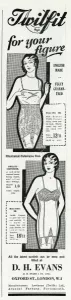 Corset Prints: Advert for Twilfit corsets 1931