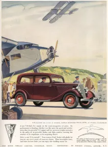 Saloon Prints: Advertisement for V-8 Saloon de Luxe