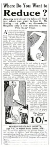 Weight Prints: Advert for the Vaco Reducing Cup