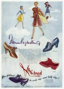 Foot Wear Prints: Advert for Vani-Tred shoes 1941