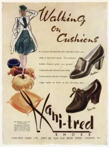Heel Prints: Advert for Vani-tred shoes 1941