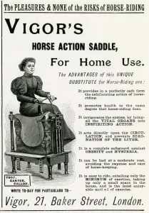 Nov17 Prints: Advert for Vigors exercise horse at home 1895