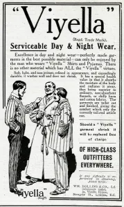 Shirt Prints: Advertisement for Viyella day and night wear