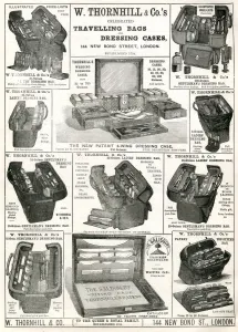 Cases Prints: Advert for W. Thornhill & Co. travelling bags 1880 Advert for W. Thornhill & Co