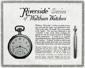 Holborn Prints: Advertisement for Waltham pocket watches