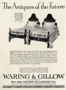 Gillow Prints: Advert for Waring & Gillow twin beds
