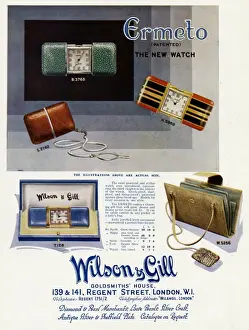 Holder Prints: Advert for Wilson & Gill, Ermeto ladies pocket - bag watch