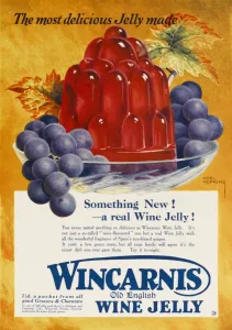 Wine Prints: Ad Wincarnis Wine Jelly