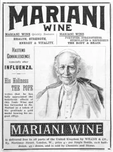 Pope Prints: Advert / Wine / Mariani 1890