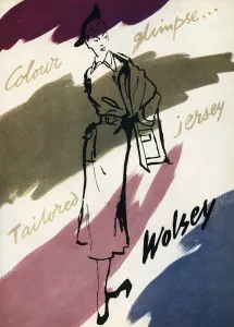 Jersey Prints: Advert for Wolsey clothing 1950