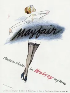Legs Prints: Advert for Wolsey Nylons 1950