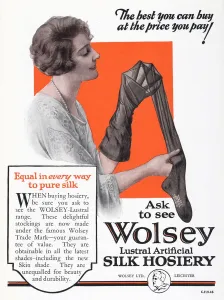 1928 Prints: Advert for Wolsey stockings 1928