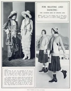 Style Prints: Advert for womens skating and dancing costumes