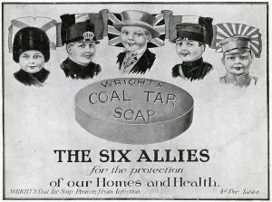 Soap Prints: Advert for Wrights Coal Tar Soap 1915