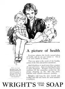 Soap Prints: Advert for Wrights coal tar soap