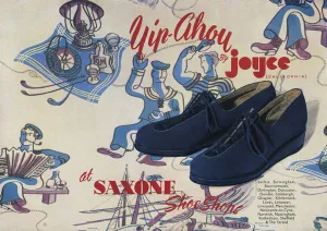 Joyce Prints: Advert for Yip-Ahoy by Joyce California shoes 1944