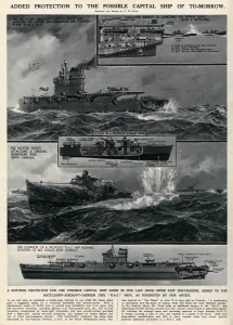 Warship Prints: Added protection for warship by G. H. Davis
