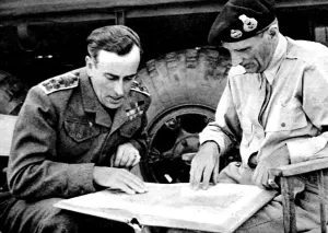 Admiral Prints: Admiral Lord Louis Mountbatten and General Montgomery, Franc