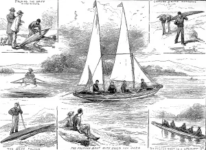Sail Prints: Admiral McDonalds Folding Boat, 1878