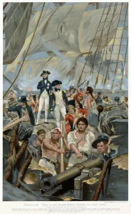 Shortly Prints: Admiral Nelson and Captain Hardy during Trafalgar