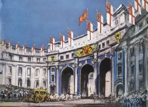 Processional Prints: Admiralty Arch decorated for the Coronation, 1953