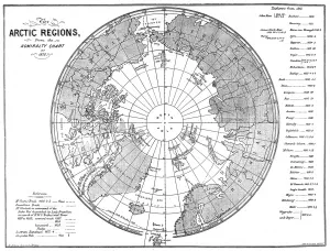 Arctic Prints: The Admiralty Chart of the Arctic Region, 1875