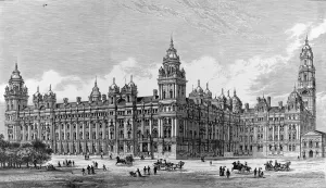 Department Prints: The Admiralty and War Department Offices, London, 1884
