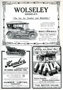 20th Prints: Adverts for motoring 1910