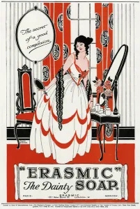 Soap Prints: Advet for Erasmic soap 1918